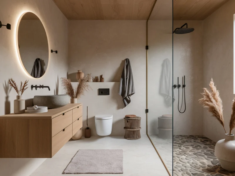 Nordic Earth Scandinavian Style Bathroom Design